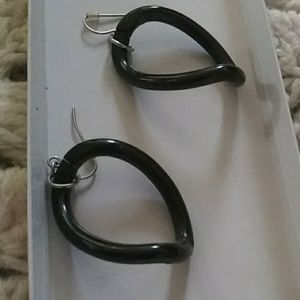 Black Twirl earrings